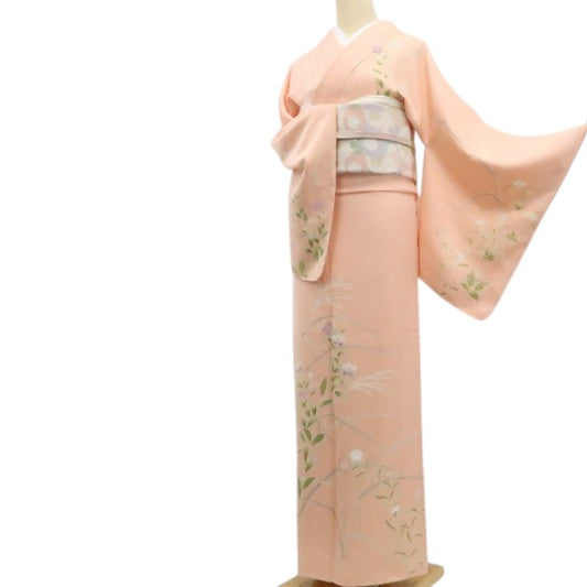 【新品】tomihisa 新品 お仕立て上がり品 着物 正絹 仕付け糸付 トールサイズ 訪問着7678