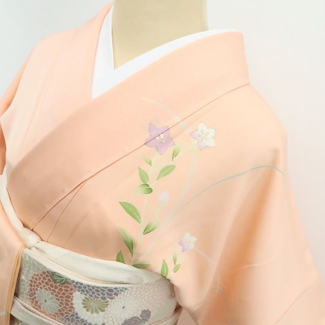 【新品】tomihisa 新品 お仕立て上がり品 着物 正絹 仕付け糸付 トールサイズ 訪問着7678