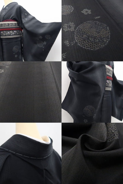 【新古品】tomihisa 新品 奥順謹製 はたおり娘 着物 正絹 証紙付 仕付け糸付 結城紬 7683