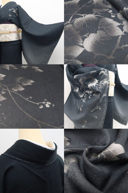 【新古品】tomihisa 新品 金彩友禅 和田光正 落款 蔦 着物 正絹 仕付け糸付 訪問着 7708