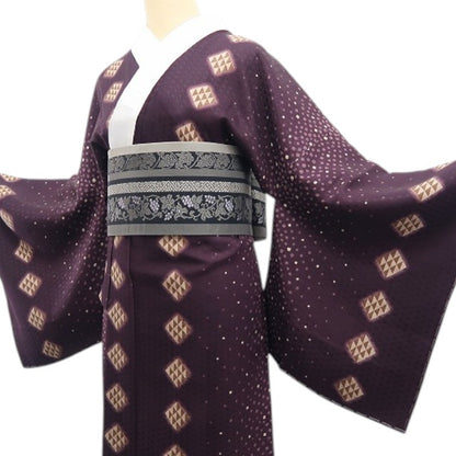 【新古品】tomihisa 新品 さが美謹製 三ツ鱗 着物 正絹 仕付け糸付 長襦袢 7719
