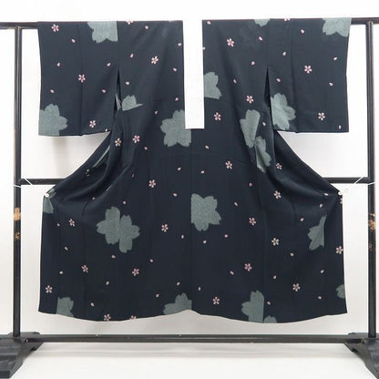 【中古】tomihisa 美品 桜 着物 正絹 長襦袢 7720