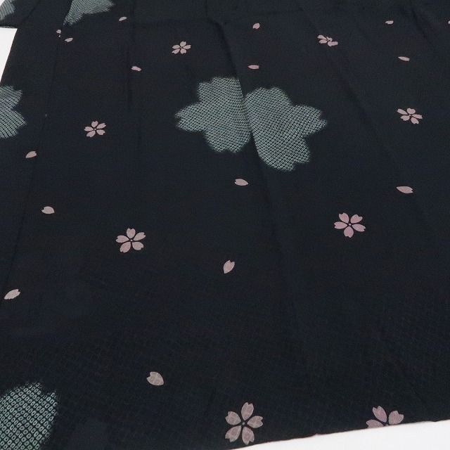 【中古】tomihisa 美品 桜 着物 正絹 長襦袢 7720