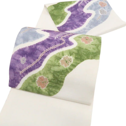 【中古】tomihisa 美品 BANKAN SALAMU 着物 正絹 袋帯 7723