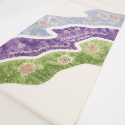 【中古】tomihisa 美品 BANKAN SALAMU 着物 正絹 袋帯 7723