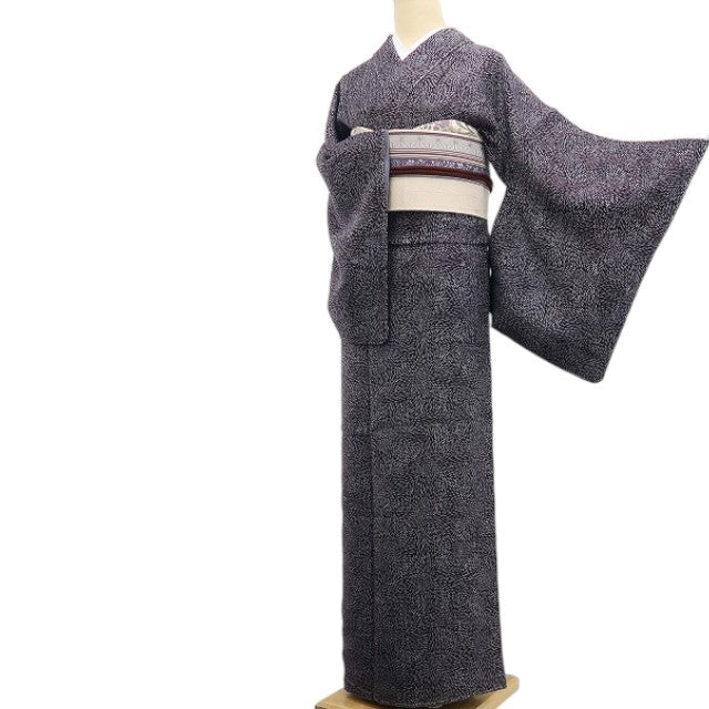 【新古品】tomihisa 新品 ますいわ屋謹製 伝統工芸士 政春 落款 臈纈疋田 着物 正絹 仕付け糸付 小紋 7734