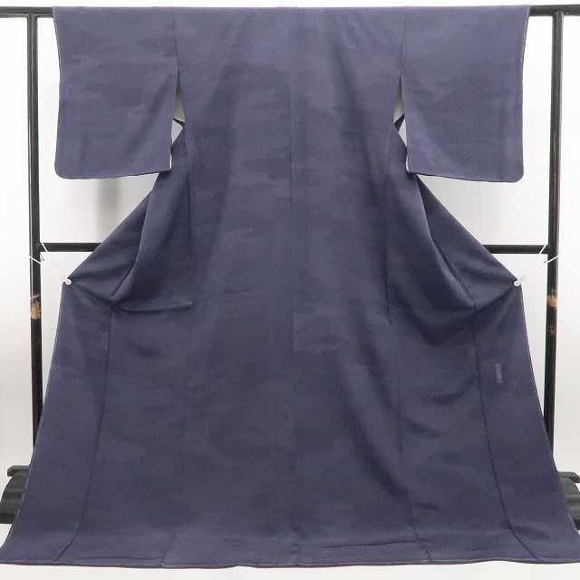 【新古品】tomihisa 新品 人間国宝 中村勇二郎 落款 想い出百選 着物 正絹 仕付け糸付 江戸小紋 7735