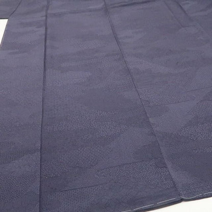 【新古品】tomihisa 新品 人間国宝 中村勇二郎 落款 想い出百選 着物 正絹 仕付け糸付 江戸小紋 7735