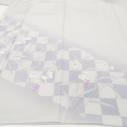 【新古品】tomihisa 新品 葡萄 落款 着物 正絹 仕付け糸付 作家物 訪問着 7738