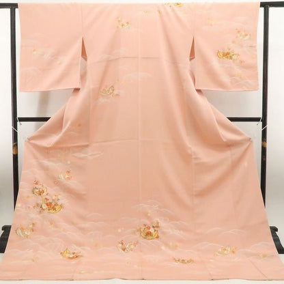 【新古品】tomihisa 新品 吉澤友禅 吾妻徳穂 落款 金駒刺繍 着物 正絹 仕付け糸付　訪問着 7739