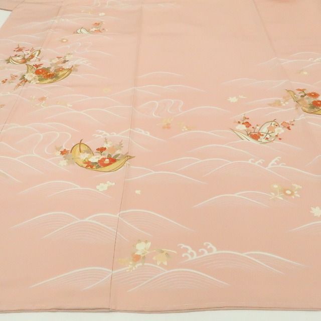 【新古品】tomihisa 新品 吉澤友禅 吾妻徳穂 落款 金駒刺繍 着物 正絹 仕付け糸付　訪問着 7739