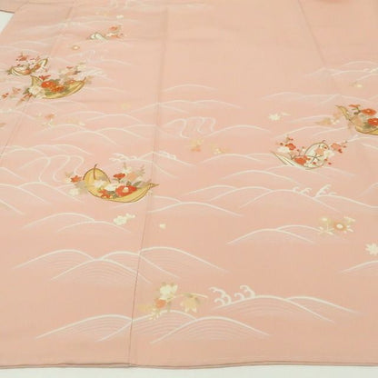【新古品】tomihisa 新品 吉澤友禅 吾妻徳穂 落款 金駒刺繍 着物 正絹 仕付け糸付　訪問着 7739