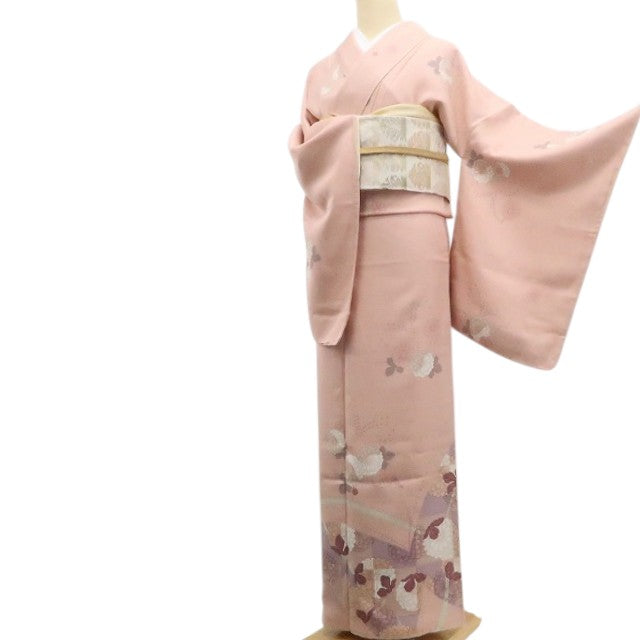 【新古品】tomihisa 新品 やまとゴールドラベル 寺島しのぶ 落款 蝶 着物 仕付け糸付 訪問着 7740