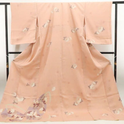 【新古品】tomihisa 新品 やまとゴールドラベル 寺島しのぶ 落款 蝶 着物 仕付け糸付 訪問着 7740