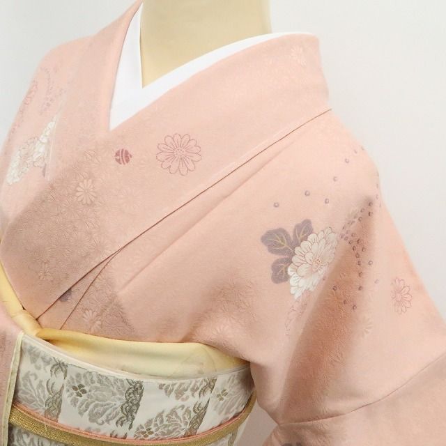 【新古品】tomihisa 新品 やまとゴールドラベル 寺島しのぶ 落款 蝶 着物 仕付け糸付 訪問着 7740