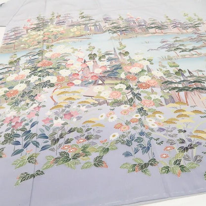 【新古品】tomihisa 新品 手描き友禅 落款 着物 正絹 仕付け糸付 作家物 訪問着 7741