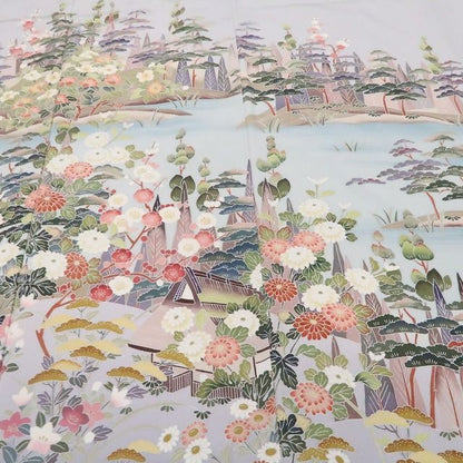 【新古品】tomihisa 新品 手描き友禅 落款 着物 正絹 仕付け糸付 作家物 訪問着 7741