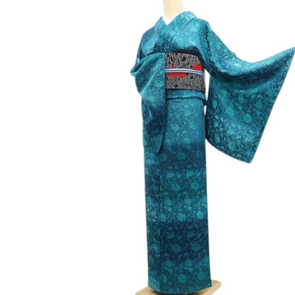 【新古品】tomihisa 新品 やまと誂製 変わり市松 着物 正絹 仕付け糸付 トールサイズ 小紋 7742