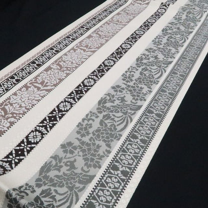 【新古品】tomihisa新品 本場筑前博多織 着物 正絹　八寸なごや帯 7745