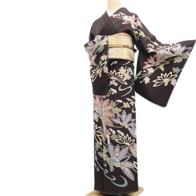 【新古品】tomihisa 新品 本加賀友禅 古泉良範 着物 正絹 仕付け糸付  訪問着 7751