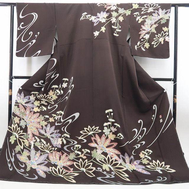 【新古品】tomihisa 新品 本加賀友禅 古泉良範 着物 正絹 仕付け糸付  訪問着 7751