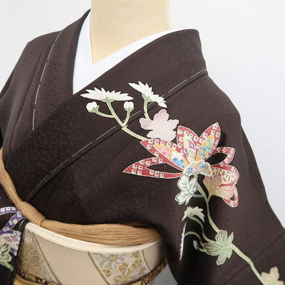 【新古品】tomihisa 新品 本加賀友禅 古泉良範 着物 正絹 仕付け糸付  訪問着 7751
