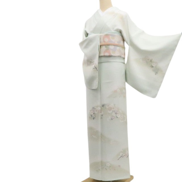 【新古品】tomihisa 新品 着物 正絹　仕付け糸付 訪問着 7755