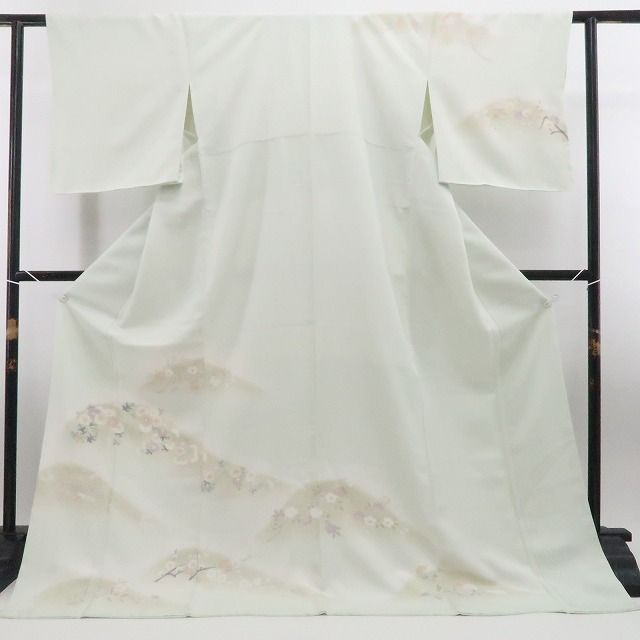 【新古品】tomihisa 新品 着物 正絹　仕付け糸付 訪問着 7755