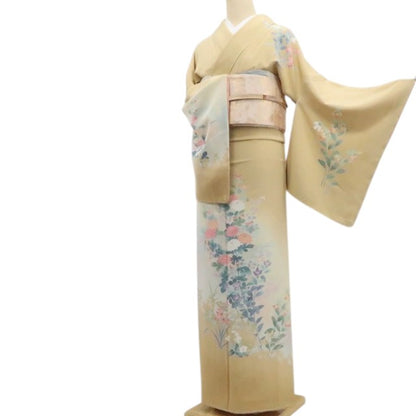 【新古品】tomihisa 新品 十日町友禅 岡村蒼風 落款 着物 正絹 仕付け糸付 訪問着 7757