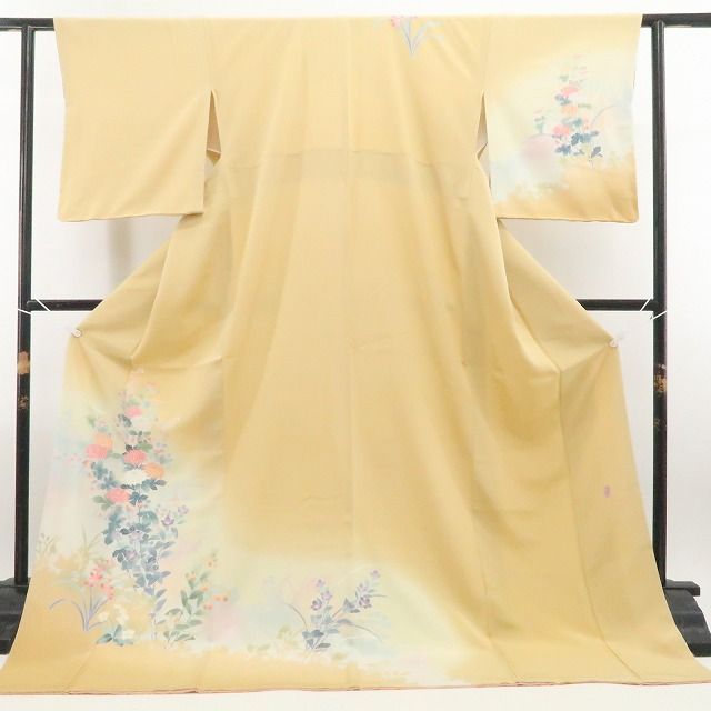 【新古品】tomihisa 新品 十日町友禅 岡村蒼風 落款 着物 正絹 仕付け糸付 訪問着 7757