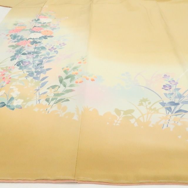 【新古品】tomihisa 新品 十日町友禅 岡村蒼風 落款 着物 正絹 仕付け糸付 訪問着 7757