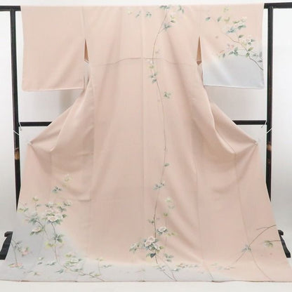 【新古品】tomihisa 新品 手描き友禅 着物 正絹 仕付け糸付 トールサイズ 訪問着 7764