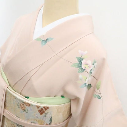 【新古品】tomihisa 新品 手描き友禅 着物 正絹 仕付け糸付 トールサイズ 訪問着 7764