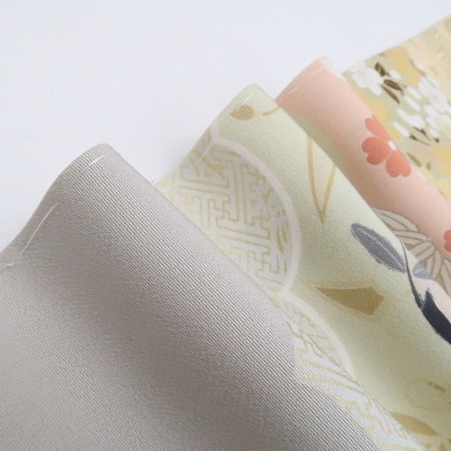 【新古品】tomihisa 新品 金駒刺繍 着物 正絹 仕付け糸付 訪問着 7765