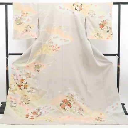 【新古品】tomihisa 新品 金駒刺繍 着物 正絹 仕付け糸付 訪問着 7765