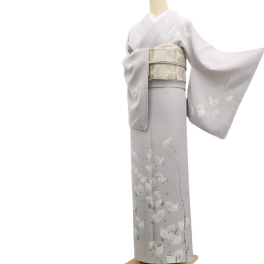 【新古品】tomihisa 新品 水芭蕉 落款 着物 正絹 仕付け糸付 作家物 訪問着 7766