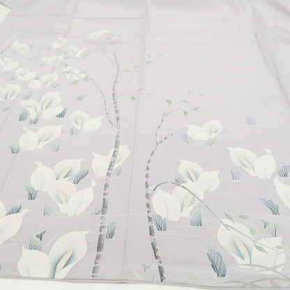 【新古品】tomihisa 新品 水芭蕉 落款 着物 正絹 仕付け糸付 作家物 訪問着 7766