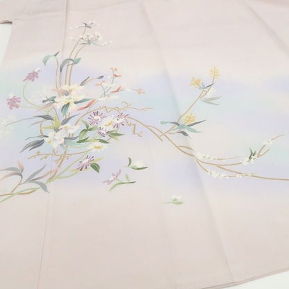 【新古品】tomihisa 新品 手描き友禅 着物 正絹 仕付け糸付 訪問着 7769