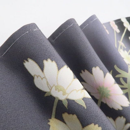 【新古品】tomihisa 新品 秀美謹製 秋桜 コスモス 着物 正絹 仕付け糸付 訪問着 7780
