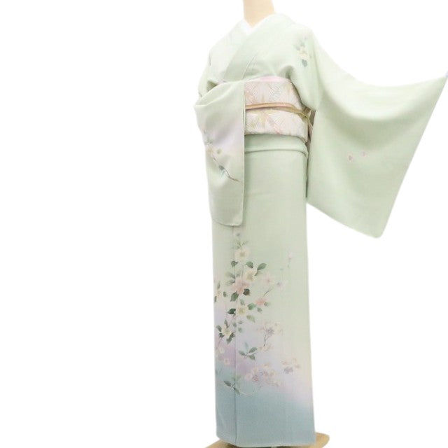 【新古品】tomihisa 新品 ３点セット 本加賀友禅 多崎元人 落款　着物・長襦袢・袋帯 7786