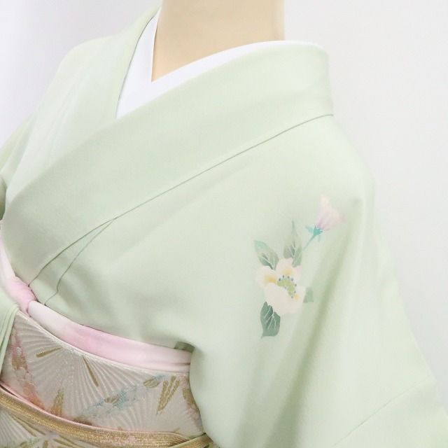 【新古品】tomihisa 新品 ３点セット 本加賀友禅 多崎元人 落款　着物・長襦袢・袋帯 7786