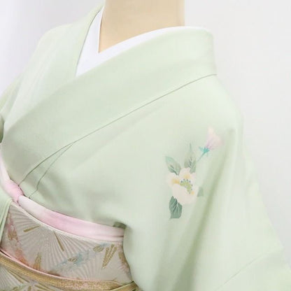 【新古品】tomihisa 新品 ３点セット 本加賀友禅 多崎元人 落款　着物・長襦袢・袋帯 7786