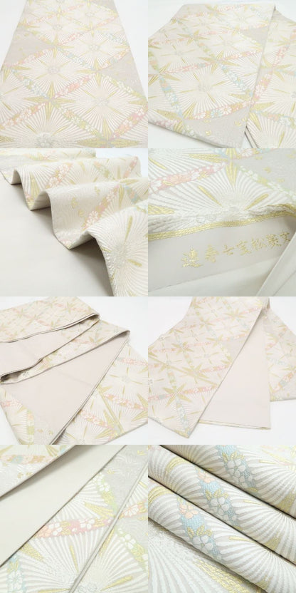 【新古品】tomihisa 新品 ３点セット 本加賀友禅 多崎元人 落款　着物・長襦袢・袋帯 7786