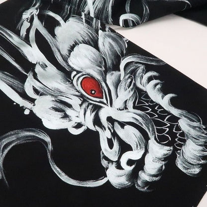 【新古品】tomihisa 新品 ドラゴン 龍 着物 正絹 仕付け糸付 トールサイズ 訪問着 7790