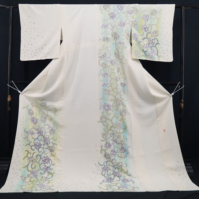 【新古品】tomihisa　新品 本加賀友禅 近藤京華 落款 着物 正絹 仕付け糸付　訪問着 7791