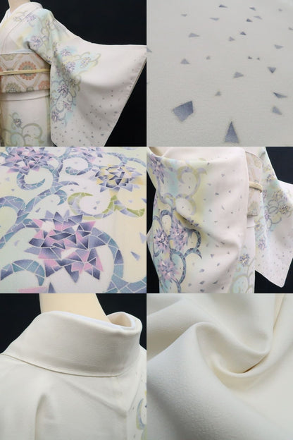 【新古品】tomihisa　新品 本加賀友禅 近藤京華 落款 着物 正絹 仕付け糸付　訪問着 7791