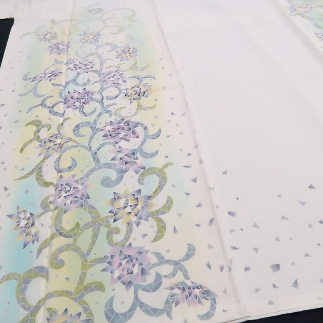 【新古品】tomihisa　新品 本加賀友禅 近藤京華 落款 着物 正絹 仕付け糸付　訪問着 7791
