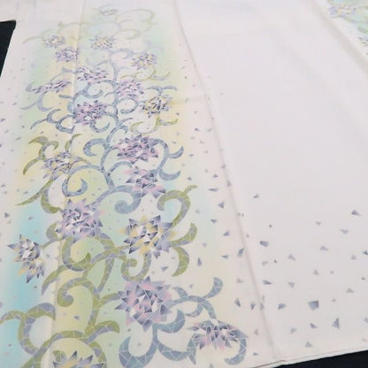 【新古品】tomihisa　新品 本加賀友禅 近藤京華 落款 着物 正絹 仕付け糸付　訪問着 7791