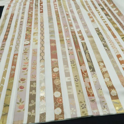 【新古品】tomihisa　新品 金駒刺繍 着物 正絹 仕付け糸付　訪問着 7793