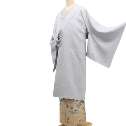 【新古品】tomihisa 新品 着物 正絹 仕付け糸付 ロング丈 道中着 7795